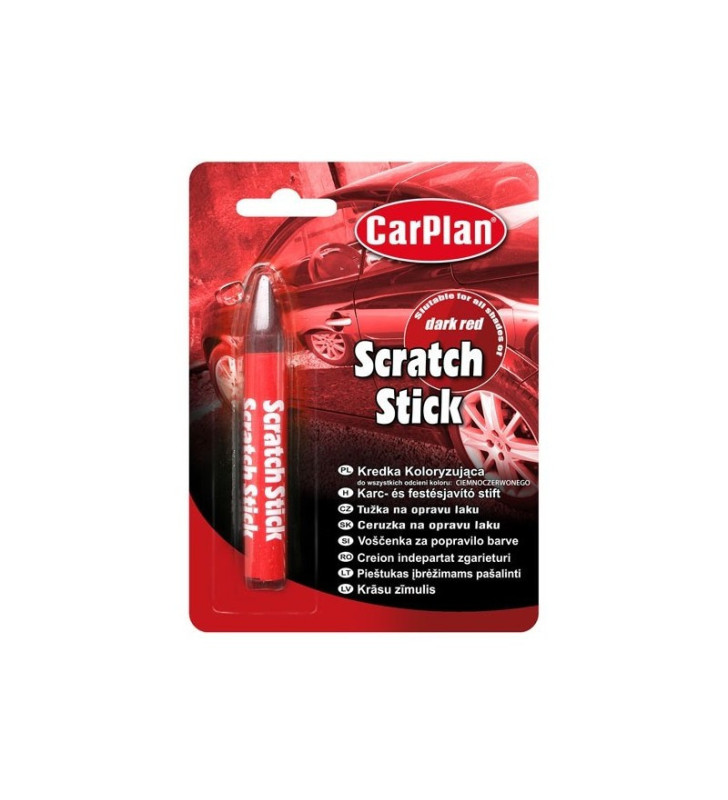 CarPlan Scratch Stick - kredka do usuwania rys do lakieru - ciemnoczerwona
